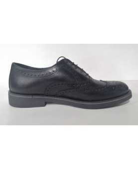 scarpa francesina pelle nera