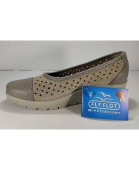 scarpa donna fly flot traforata beige