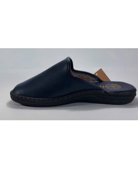 ciabatte uomo in pelle blu arizona