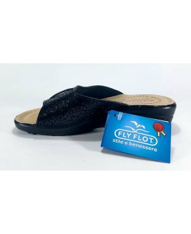 Ciabatta Donna Fly Flot con plantare anatomico in vera pelle