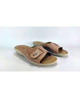 Ciabatta Donna Fly Flot in Eco Pelle colore beige