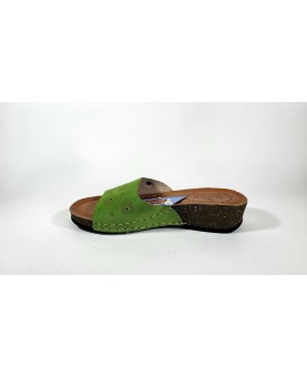 ciabatte donna fly flot in vera pelle con plantare anatomico