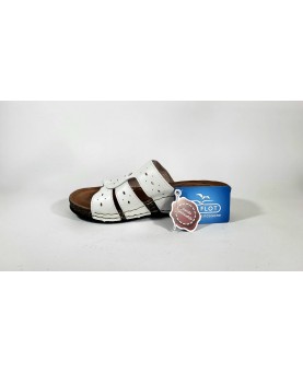 sandali bianchi da donna fly flot in pell