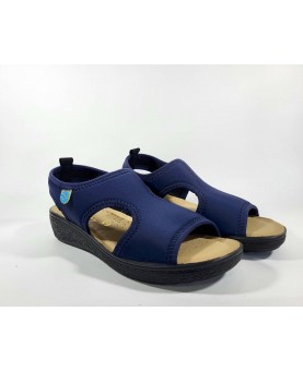 sandali fly flot blu elasticizzato