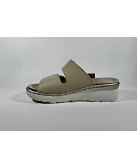 Ciabatta donna estiva aperta colore beige collezione Flex'is by Patrizia Azzi