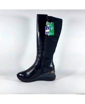Stivale donna cinzia soft pelle nero