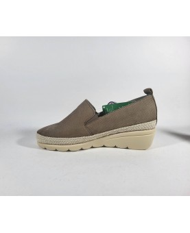 mocassino cinzia soft colore lino traforato