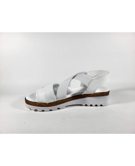 sandali pelle bianchi cinzia soft