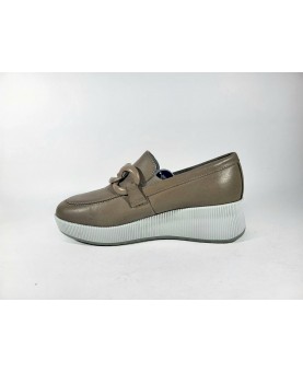 Mocassini donna cinzia soft tortora