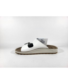 Ciabatte donna fly flot regolabili bianche