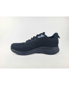 sneakers uomo tessuto nero