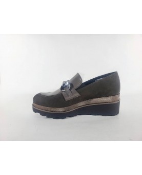 mocassino taupe cinzia soft