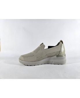 Cinzia soft mocassino tessuto beige