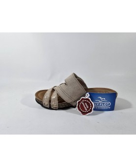 Fly flot ciabatte beige regolabile