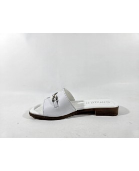 Cinzia soft sandali scalzati bianchi
