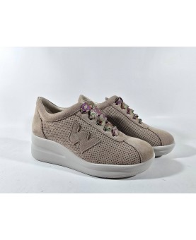 Melluso sneakers cipria traforate