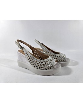 Melluso sandali silver traforati