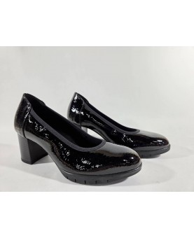 Cinzia soft décolleté nero vernice