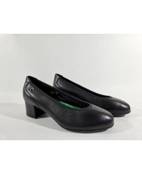 Cinzia soft décolleté nero pelle