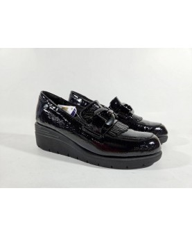 Melluso vernice nera mocassino