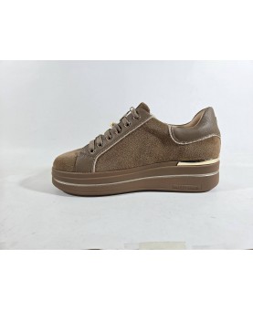 Valleverde donna taupe allacciata