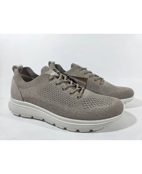 Igi & co sneakers uomo tessuto beige con lacci