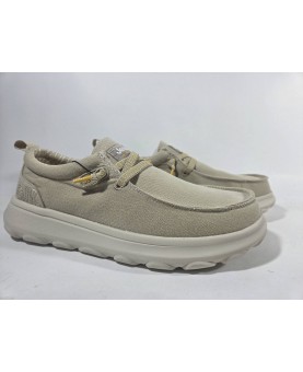Jeep sneakers uomo beige con elastici