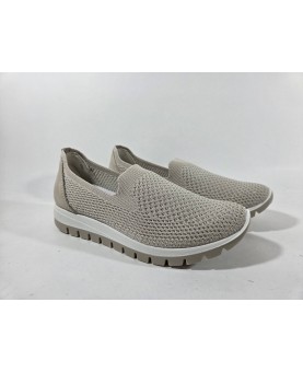 Igi & co mocassini donna tessuto beige
