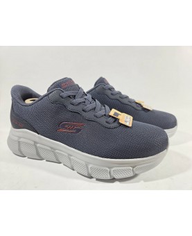 Skechers uomo slip ins tessuto blu