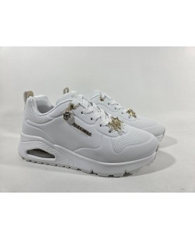 skechers donna bianche allacciate con accessori