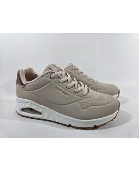 Skechers donna beige allacciate