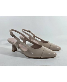 chanel donna nude vernice tacco 5,5 cm