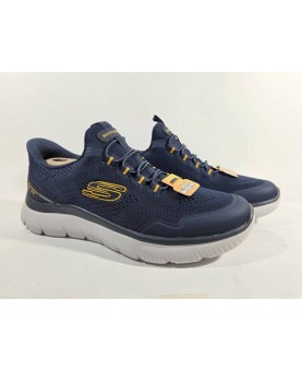 Skechers uomo slip ins blu arancio