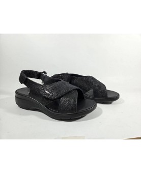 Enval soft sandali regolabili neri con velcro