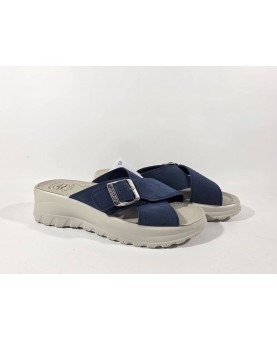 Fly flot ciabatte donna blu regolabili