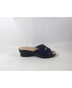 Fly Flot Ciabatta fascia regolabile pelle Plantare anatomico blu