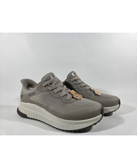 Skechers uomo beige slip ins