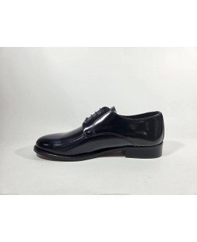 Stringate uomo eleganti blu abrasivate lucide