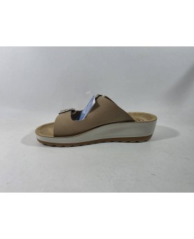 Fly flot sandali donna doppia fascia regolabile beige