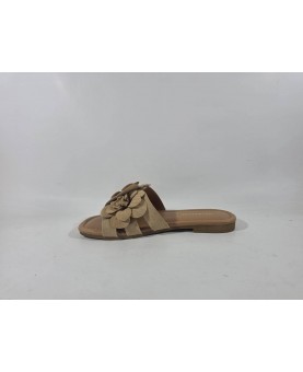 Sandali Valleverde donna scalzati beige canapa
