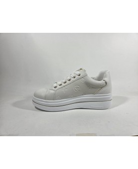 Valleverde sneakers donna allacciate bianche logate