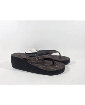 Infradito donna De Fonseca in gomma con zeppa 5 cm
